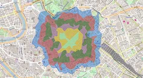 isochrone map.